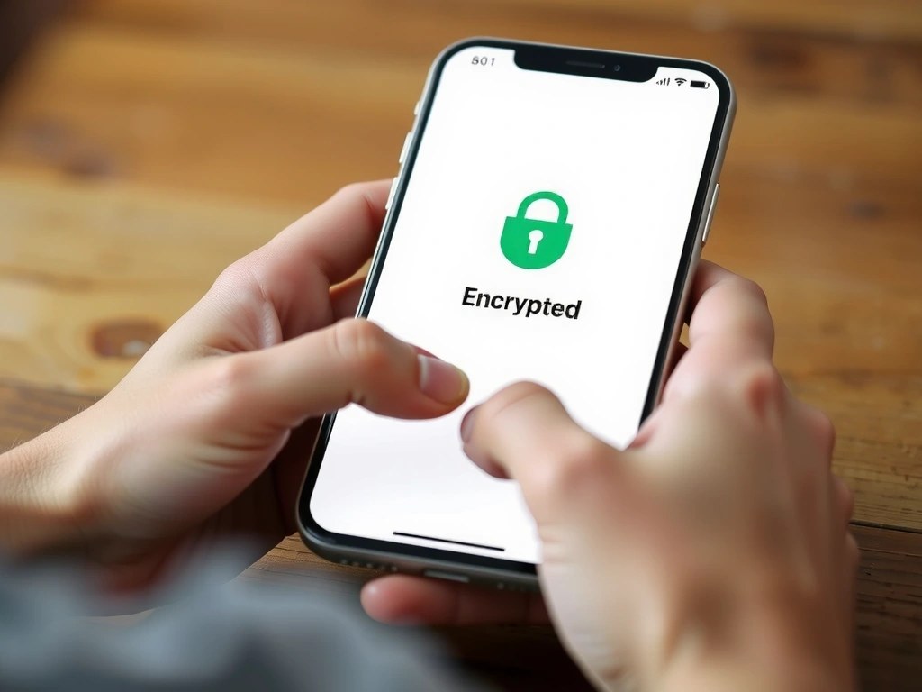 Verschlüsselte Kommunikation auf Smartphone für Ernährungsberatung